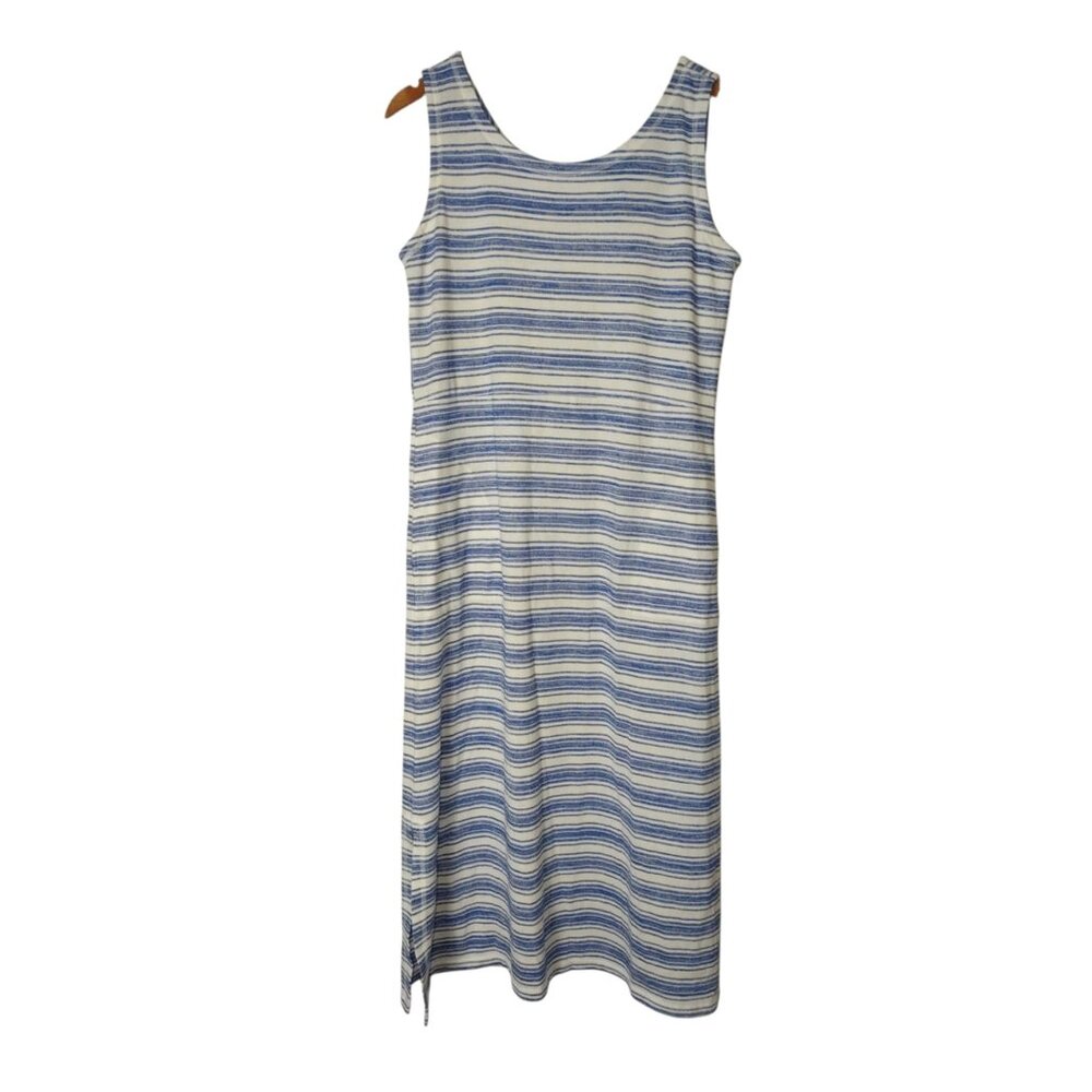 Talbots Blue and White Sleeveless Sundress